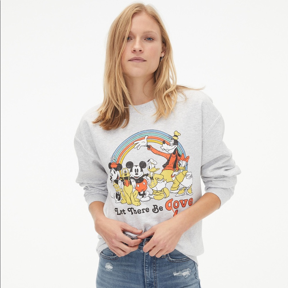 Disney Let There Be Love Boyfriend Crew Sweatshirt